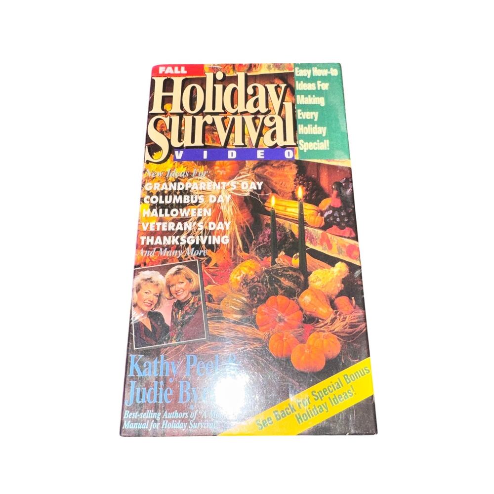 Fall Holiday Survival Video VHS Kathy Peel Judie Byrd Cassette New Sealed